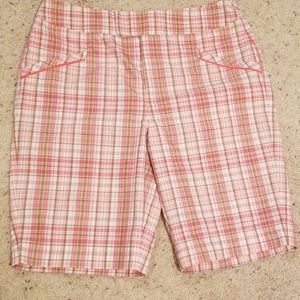 Tehama Plaid Golf Short Bermuda - EUC